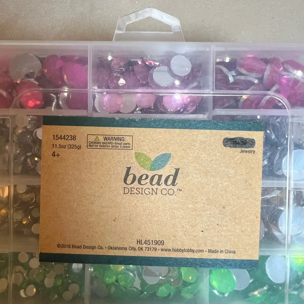 Rhinestone Box‎ Round Flatback  multiple colors